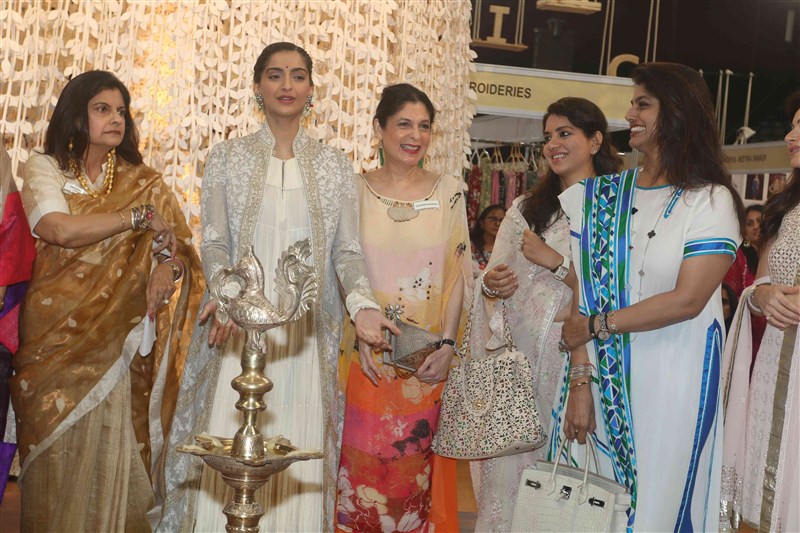 IMC Ladies Unveils Women Entrepreneur Exhibition 2016 held in Mumbai. Celebs like Sonam Kapoor, Australian swimmer Stephanie Rice, Rashmi Thackeray, Kanika Kapoor, Sheeba, Bhagyashree, Shaina NC, Madhu Shah, Aalia Ebrahim, Pooja Bedi, Sulaiman Merchant, Queenie Dhody, Mrinal Kulkarni and others graced the event. IMC Ladies' Wing,IMC Ladies,Women Entrepreneur Exhibition 2016,Sonam Kapoor,Stephanie Rice,Kanika Kapoor,Sheeba,Bhagyashree,Shaina NC,Madhu Shah,Aalia Ebrahim,Pooja Bedi,Sulaiman Merchant