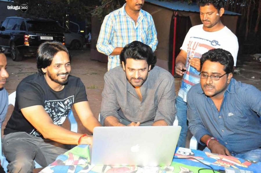 South Indian Actor Prabhas launches Hero Sai Ram Shankar, Nikesha Patel's Araku Road Lo song teaser on Baahubali set. Prabhas,Baahubali,Baahubali 2,Araku Road Lo song teaser,Araku Road Lo,Sai Ram Shankar,nikesha patel