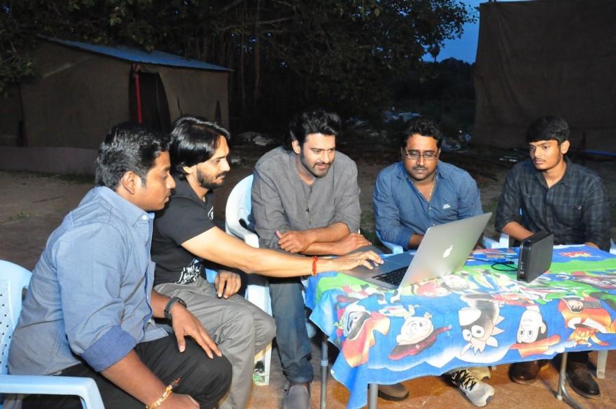 South Indian Actor Prabhas launches Hero Sai Ram Shankar, Nikesha Patel's Araku Road Lo song teaser on Baahubali set. Prabhas,Baahubali,Baahubali 2,Araku Road Lo song teaser,Araku Road Lo,Sai Ram Shankar,nikesha patel