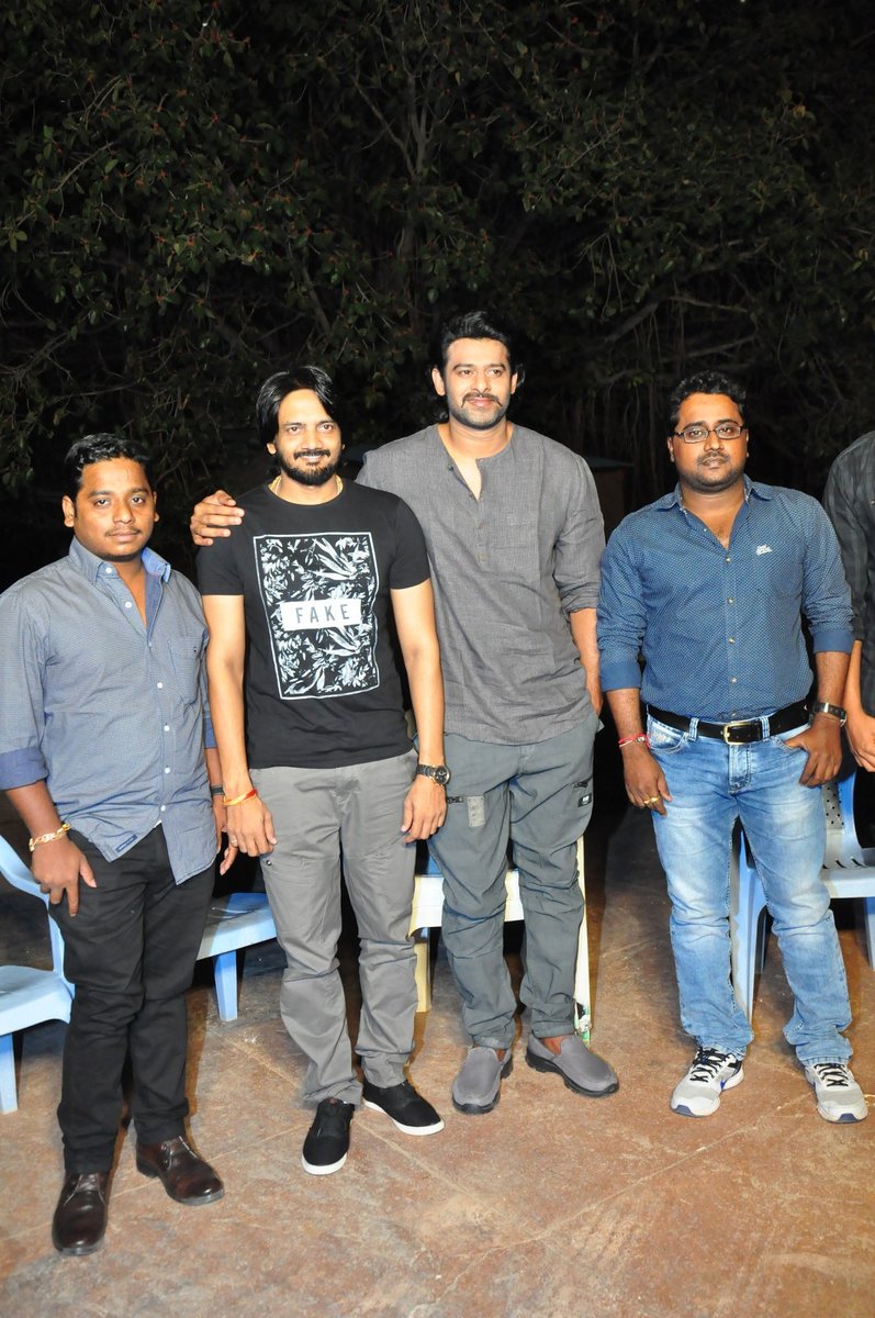 South Indian Actor Prabhas launches Hero Sai Ram Shankar, Nikesha Patel's Araku Road Lo song teaser on Baahubali set. Prabhas,Baahubali,Baahubali 2,Araku Road Lo song teaser,Araku Road Lo,Sai Ram Shankar,nikesha patel