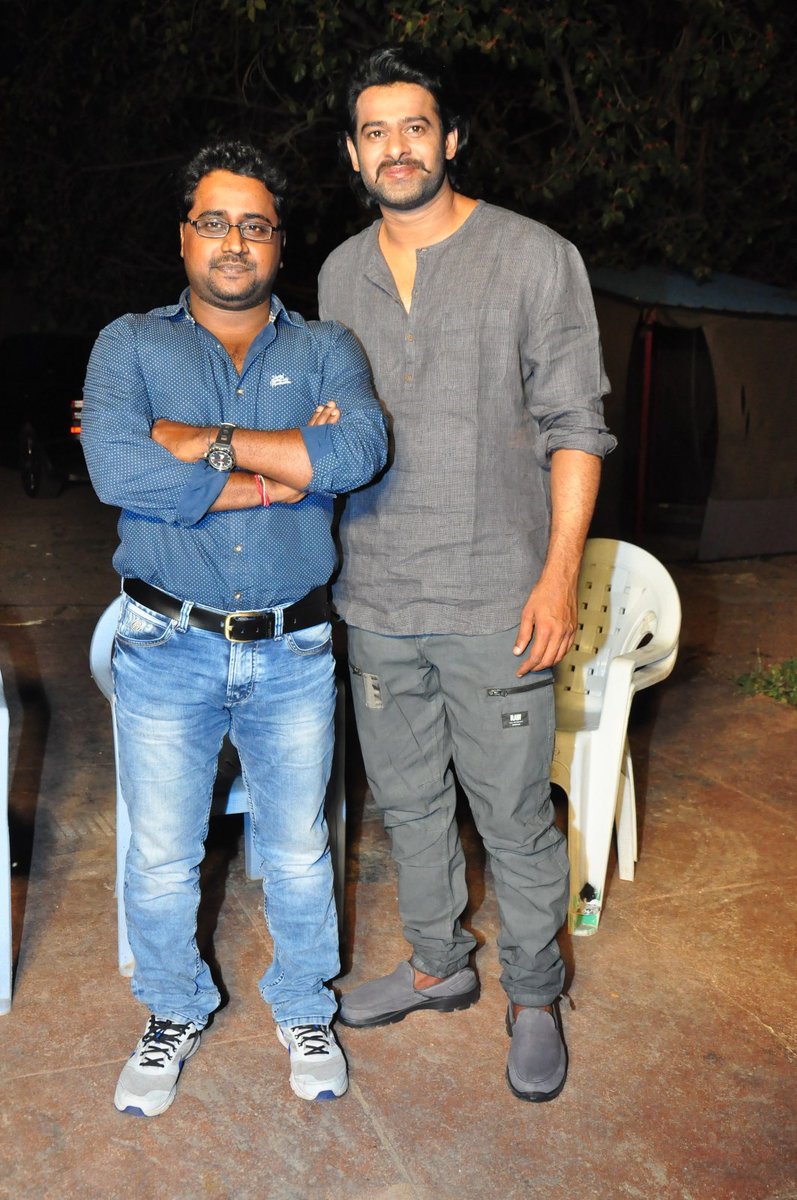 South Indian Actor Prabhas launches Hero Sai Ram Shankar, Nikesha Patel's Araku Road Lo song teaser on Baahubali set. Prabhas,Baahubali,Baahubali 2,Araku Road Lo song teaser,Araku Road Lo,Sai Ram Shankar,nikesha patel