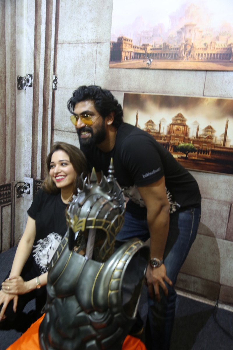 Rana Daggubati and actress Tamannaah Bhatia Actress Tamannaah,Baahubali Comic Con Photos,Baahubali Release,Baahubali movie release,Baahubali Photos,Rana Daggubati,Baahubali 2015,Baahubali movie teaser,S S R ajamouli Baahubali,Bahubali Movie Teaser 2015,Baahubali Movie First Look,Anushka Shetty,Bahu