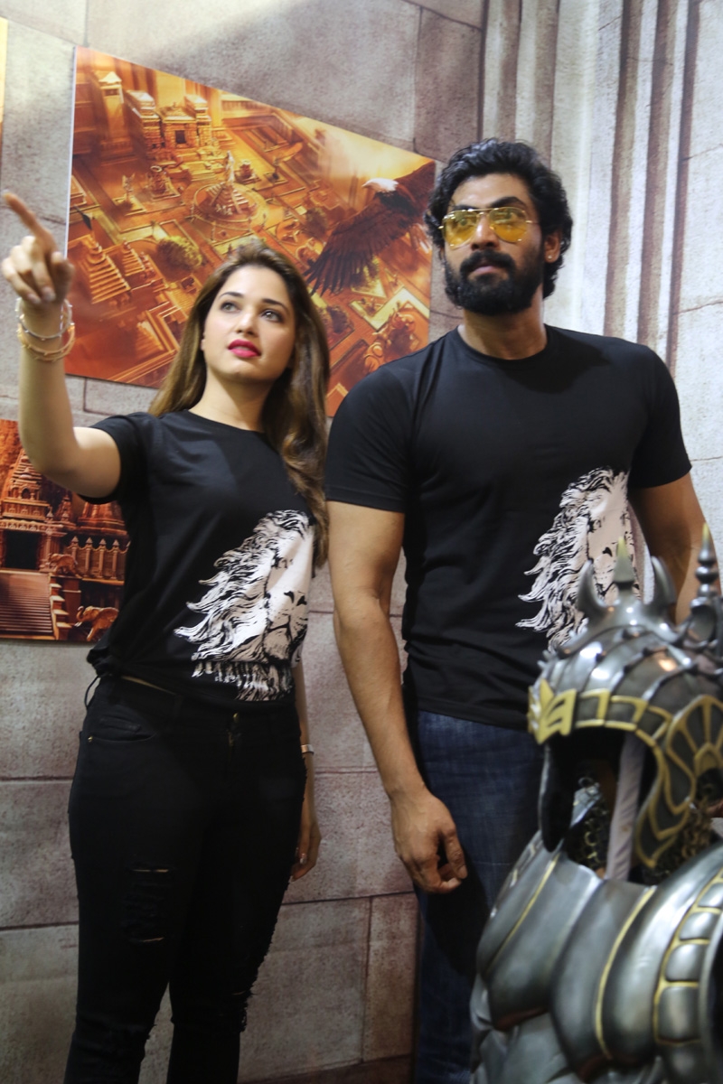 Rana Daggubati and actress Tamannaah Bhatia Actress Tamannaah,Baahubali Comic Con Photos,Baahubali Release,Baahubali movie release,Baahubali Photos,Rana Daggubati,Baahubali 2015,Baahubali movie teaser,S S R ajamouli Baahubali,Bahubali Movie Teaser 2015,Baahubali Movie First Look,Anushka Shetty,Bahu