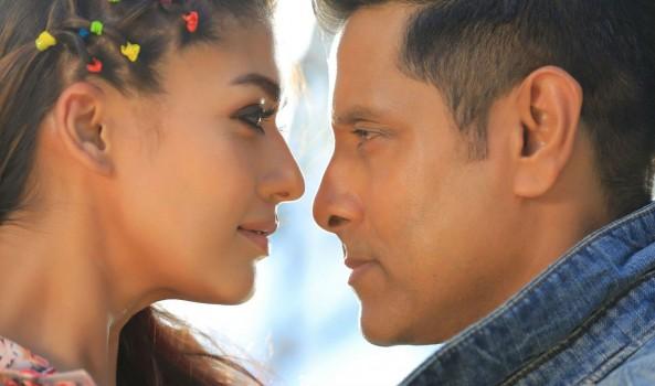 Iru Mugan is an upcoming Tamil science fiction thriller movie written and directed by Anand Shankar. The film stars Vikram, Nayantara and Nithya Menen in the lead roles, while Nassar, Thambi Ramaiah, Bala and Karunakaran appear in the supporting role.