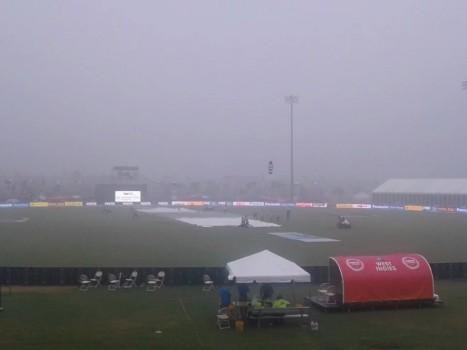 The second match of the two-match Twenty20 International (T20I) between India and the West Indies here on Sunday was called off due to rain, leading to the latter clinch the cricket series 1-0.
