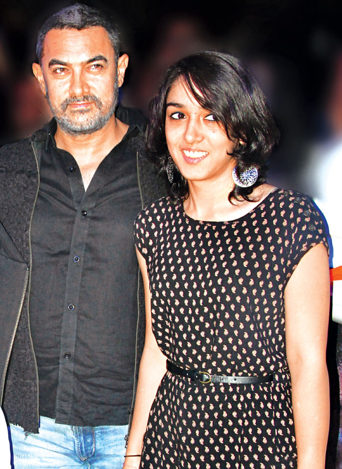 Its a well known fact to how seriously Aamir Khan takes his films. He is always seen in a different avatar and for his upcoming film Dangal he has drastically transformed himself to play the younger Mahaveer Singh Phogat. Ira Khan,Aamir Khan's daughter Ira Khan,Aamir Khan daughter Ira Khan,Dangal,Mahaveer Singh Phogat,Ira Khan with Aamir Khan,Ira Khan pics,Ira Khan images,Ira Khan photos,Ira Khan stills,Ira Khan pictures