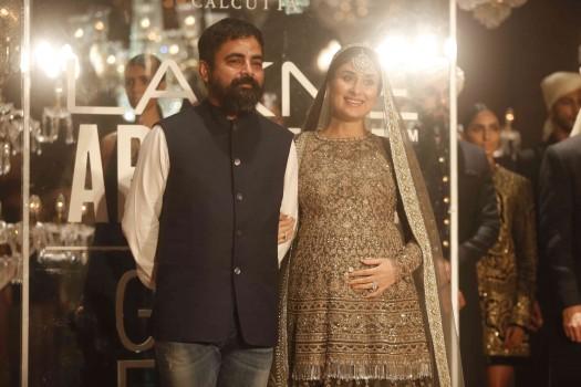 Actress Kareena Kapoor Khan, who is expecting her first child with Saif Ali Khan in December, turned showstopper for designer Sabyasachi Mukherjee for the Lakme Fashion Week (LFW) Winter/Festive 2016 and she says that it was an emotional moment for her as this was the first time 