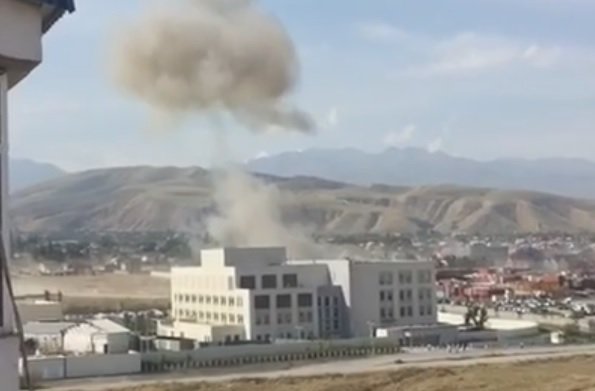 At least one person was killed and several others were injured on Tuesday when a powerful explosion rocked the Chinese embassy in Kyrgyzstan's capital Bishkek. The country's Emergency Response authorities said the blast occurred after a car reportedly rammed the gates of the compound, RT news reported. Chinese embassy,blast at Chinese embassy,Chinese embassy blast,Kyrgyzstan,Blast at Chinese embassy,Chinese embassy in Kyrgyzstan