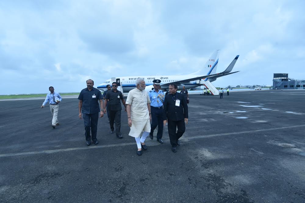 Prime Minister Narendra Modi on Tuesday visits his home state Gujarat to launch an irrigation scheme-- SAUNI Yojna, a project initiated by him in 2012 as Chief Minister. Prime Minister Narendra Modi,Narendra Modi,PM Narendra Modi,Narendra Modi reaches Gujarat,Narendra Modi in Gujarat,Narendra Modi launches irrigation scheme,irrigation scheme,Narendra Modi launches irrigation scheme in Gujarat
