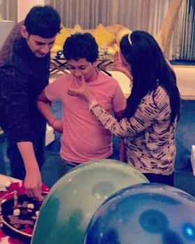 Prince Mahesh Babu celebrates his loving son Gautham Krishna Ghattamaneni with Namrata. Gautham was born on 31st August 2006 in Hyderabad. Gautham also acted as child artist in '1-Nenokkadine