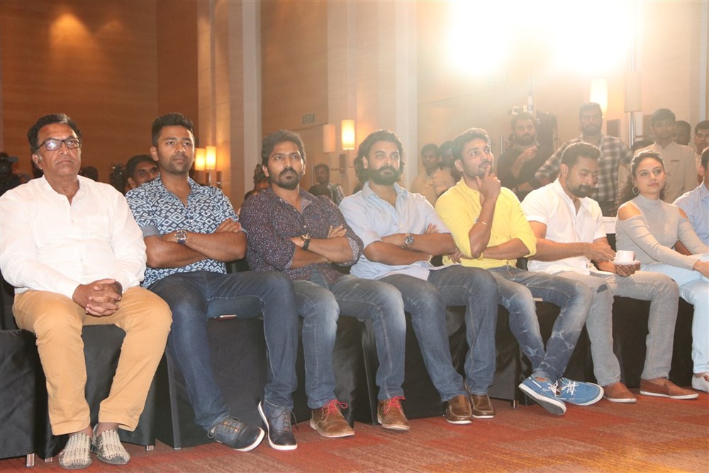 Chennai Rockers announced their Team for Celebrity Badminton League Season. Celebs like Nassar, Bharath, Prasanna, Shanthanu, Vaibhav, Iniya, Munna, Gayathri, Abhinay Vaddi, Amitash, Rupa Manjari, I. C.R. Venkatesh and others graced the event. Bharath,Shanthanu,Vaibhav,Chennai Rockers Team,Chennai Rockers,Celebrity Badminton League Season,Celebrity Badminton League,CBL,Nassar,Iniya,Munna,Gayathri,Abhinay Vaddi,Chennai Rockers Team launch
