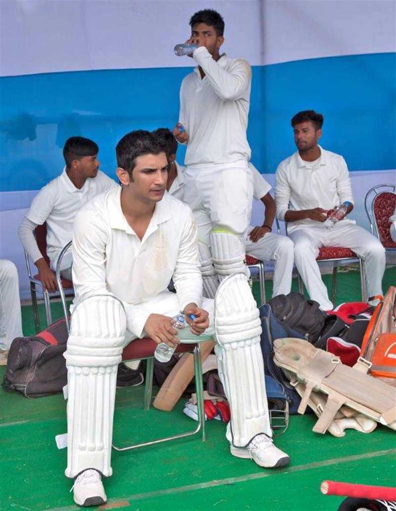 M.S. Dhoni is living legend and getting into his shoe's is no easy task. Kudo's to Sushant Singh Rajput who through his hardword has showcased an exemplary depiction of the cricket sensation. Sushant Singh Rajput,M.S Dhoni: The Untold story,M.S Dhoni,Dhoni,Sushant Singh Rajput practices cricket,Sushant Singh practices cricket