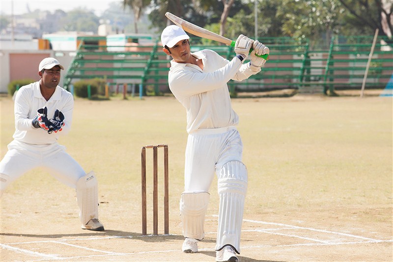 M.S. Dhoni is living legend and getting into his shoe's is no easy task. Kudo's to Sushant Singh Rajput who through his hardword has showcased an exemplary depiction of the cricket sensation. Sushant Singh Rajput,M.S Dhoni: The Untold story,M.S Dhoni,Dhoni,Sushant Singh Rajput practices cricket,Sushant Singh practices cricket