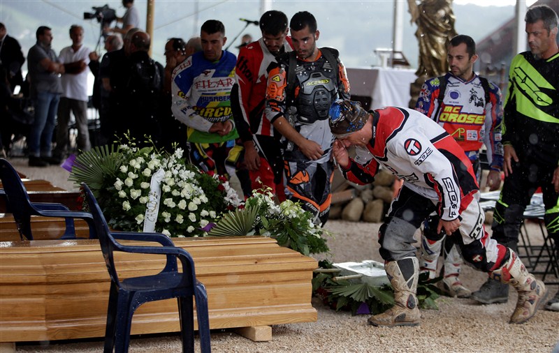 Friends and family grieve for their loved ones after a devastating earthquake struck central Italy. Italy,earthquake,funeral,amatrice,renzi,mattarella,State funeral in Italy honours quake victims,State funeral for quake victims,Italy honours quake victims,Italy quake victims