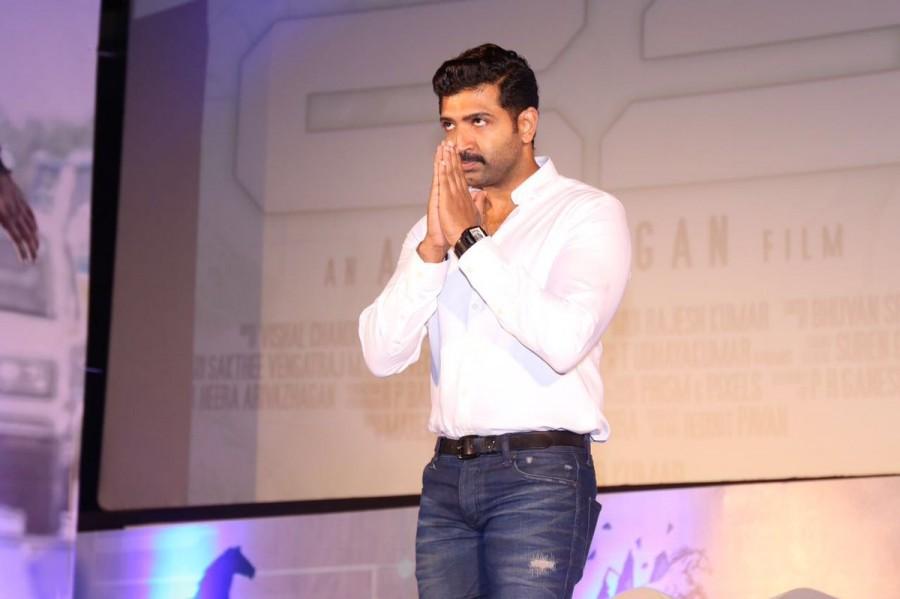 Tamil movie Kuttram 23 music launched today in Chennai. Celebs like Arun Vijay, Jayam Ravi, Gautham Menon, Suja Varunee, Bharath, Vandhana, Srikanth, Mahima Nambiar, Arivazhagan, Abhinaya, Riyaz Khan, Aarthi Arun, Vishal Chandrasekhar, Lakshmi Ramakrishnan, Inder Kumar, Vamsi Krishna, Vijayakumar, Preetha Vijayakumar and others graced the event. Arun Vijay,Arun Vijay's Kuttram 23 audio launch,Kuttram 23 audio launch,Kuttram 23,Kuttram 23 audio launch pics,Kuttram 23 audio launch images,Kuttram 23 audio launch photos,Kuttram 23 audio launch stills,Kuttram 23 audio launch pictures