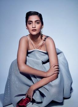 Bollywood actress Sonam Kapoor's photoshoot for ELLE India.