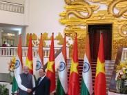 Prime Minister Narendra Modi on Saturday met his Vietnamese counterpart Nguyen Xuan Phuc for one-to-one talks ahead of delegation-level talks.
