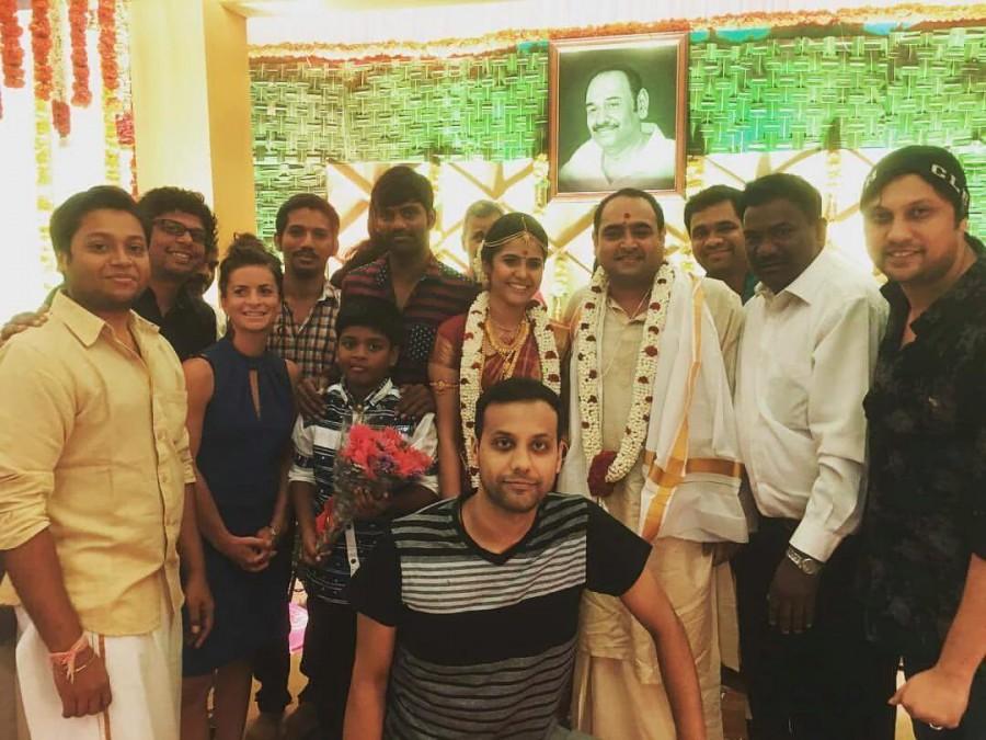South Indian Actor Suriya, Music Composer AR Rahman at Director Vikram Kumar and Srinidhi wedding, Vikram Kumar and Srinidhi wedding,Vikram Kumar and Srinidhi marriage,Vikram Kumar wedding,Vikram Kumar marriage,Suriya,AR Rahman,Srinidhi wedding,Srinidhi marriage,Vikram Kumar Srinidhi wedding pictures,Srinidhi wedding pics