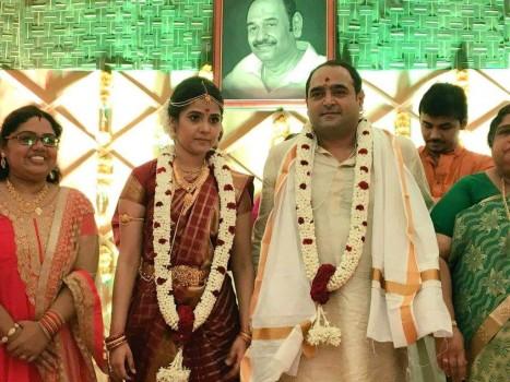 South Indian Actor Suriya, Music Composer AR Rahman at Director Vikram Kumar and Srinidhi wedding,