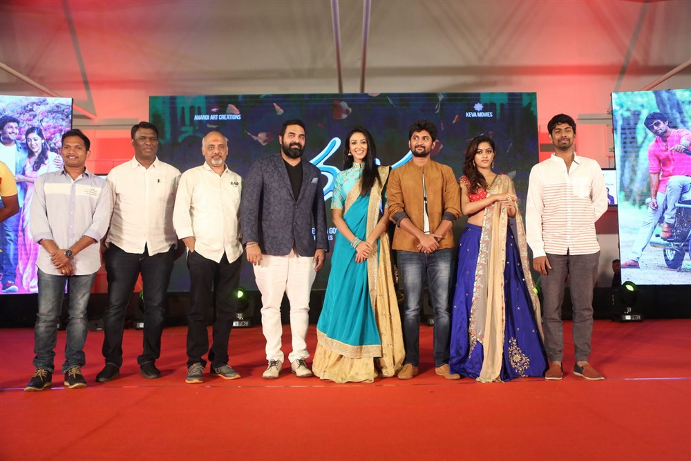 Telugu movie Majnu Audio Launch held in Hyderabad. Celebs like Nani, Priya Shri, Dil Raju, Anu Emmanuel, Geetha Golla, Virinchi Varma, Gopi Sunder, P. Kiran, Ramajogayya Sastry, Raj Tarun, Nallamalupu Bujji, BVSN Prasad, Gemini Kiran, Srinivas Avasarala, Maruthi and others graced the event. Majnu audio launch,Majnu audio,Majnu,Majnu music launch,Majnu music,Nani,Anu Emmanuel,Priya Shri,Majnu audio launch pics,Majnu audio launch images,Majnu audio launch photos,Majnu audio launch stills,Majnu audio launch pictures