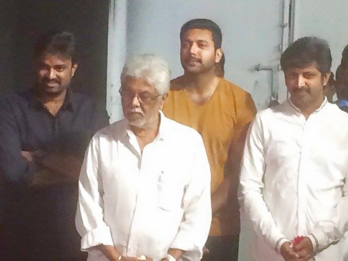 Actor Jayam Ravi and Director Vijay's untitled project launched at AVM Studios, Chennai. Jayam Ravi and Director Vijay,Jayam Ravi,Director Vijay,Vijay,AL Vijay,AL Azhagappan,Mohan Raja,Sayesha Saigal,Dhananjayan,Thambi Ramaiah,Stunt Choreographer Silva,Production Designer Jayashree,Aarthi Ravi