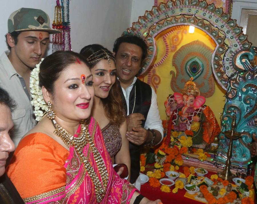 Bollywood celebs like Shraddha Kapoor, Vivek Oberoi, Govinda were seen celebrating the Ganesh Chaturthi festival. Shraddha Kapoor,Vivek Oberoi,Govinda,Ganesh Chaturthi,Ganesh Chaturthi celebrations,Shraddha Kapoor celebrates Ganesh Chaturthi,Vivek Oberoi celebrates Ganesh Chaturthi,Govinda celebrates Ganesh Chaturthi