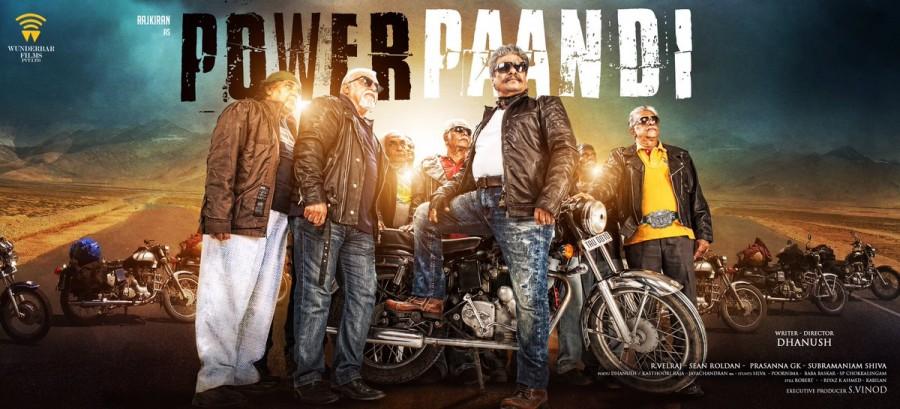 South Indian Actor Dhanush to make his directorial debut. Rajkiran and Prasanna in the lead role. Dhanush,Power Paandi First Look poster,Power Paandi First Look,Power Paandi poster,Power Paandi,Rajkiran,Prasanna