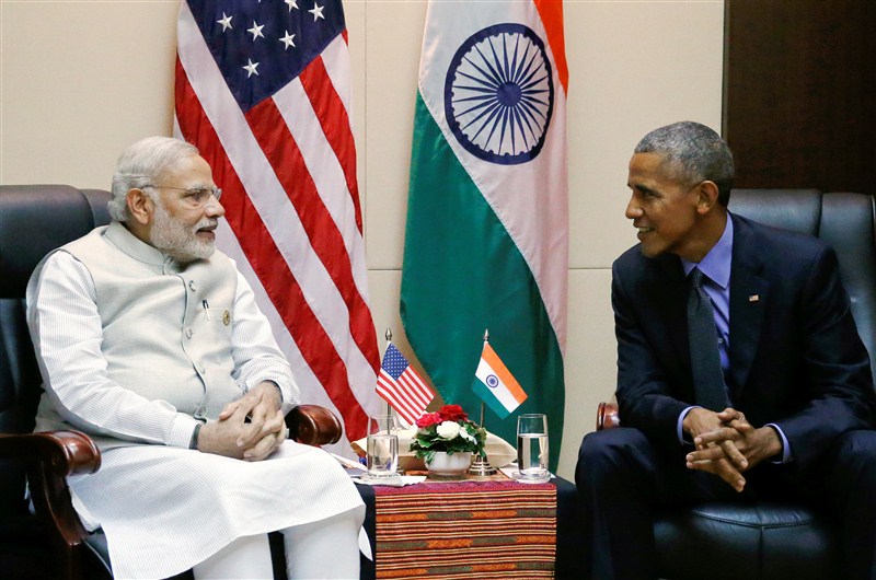 Indian Prime Minister Narendra Modi on Thursday met US President Barack Obama on the sidelines of the 14th India-Asean Summit and the 11th East Asia Summit here. 11th East Asia Summit,Narendra Modi meets Barack Obama,Narendra Modi,Barack Obama,Modi meets Obama,Prime Minister Narendra Modi,US President Barack Obama