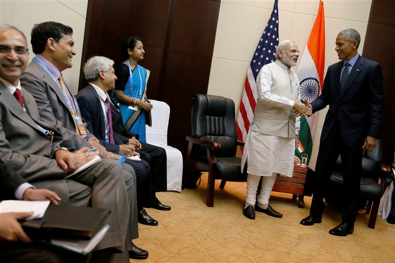 Indian Prime Minister Narendra Modi on Thursday met US President Barack Obama on the sidelines of the 14th India-Asean Summit and the 11th East Asia Summit here. 11th East Asia Summit,Narendra Modi meets Barack Obama,Narendra Modi,Barack Obama,Modi meets Obama,Prime Minister Narendra Modi,US President Barack Obama