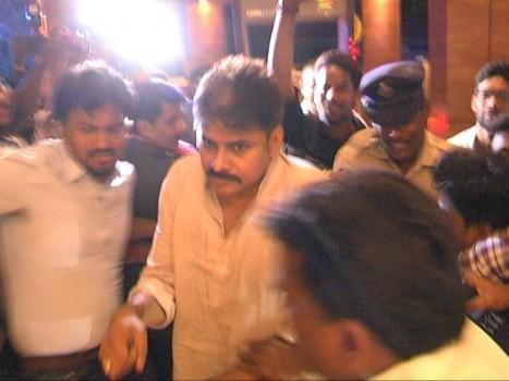 South Indian actor Pawan Kalyan reached Kakinada ahead of his public meeting.