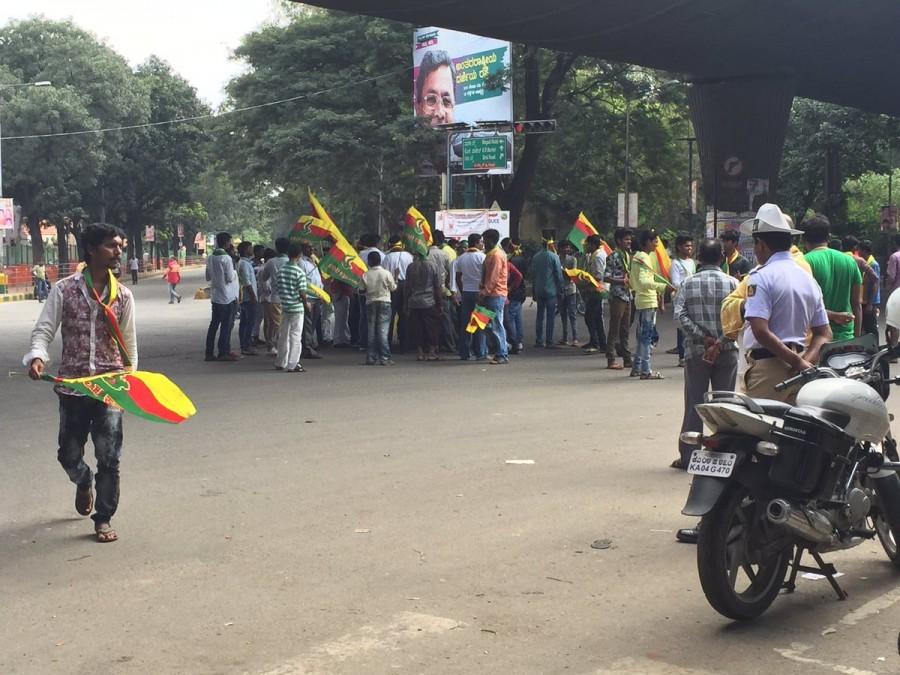 Karnataka is protesting the state government's release of Cauvery river water to Tamil Nadu, based on a Supreme Court directive, with a shut down on Friday. Cauvery water row,Cauvery water,Karnataka Bandh shuts down Bengaluru,Karnataka Bandh,Bengaluru,Tamil Nadu,Karnataka Bandh pics,Karnataka Bandh images,Karnataka Bandh photos,Karnataka Bandh stills,Karnataka Bandh pictures