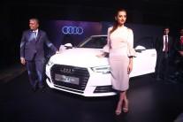 Actress Radhika Apte launches the Next Gen Audi A4 in Chennai.