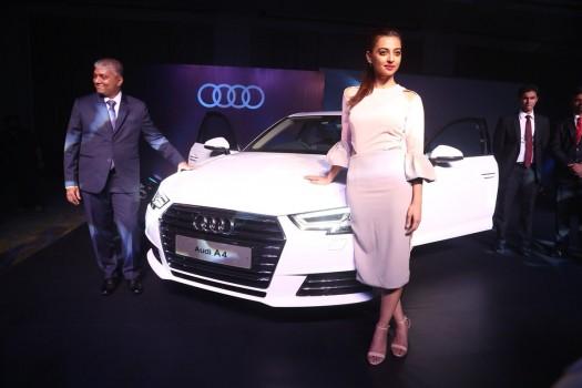 Actress Radhika Apte launches the Next Gen Audi A4 in Chennai.