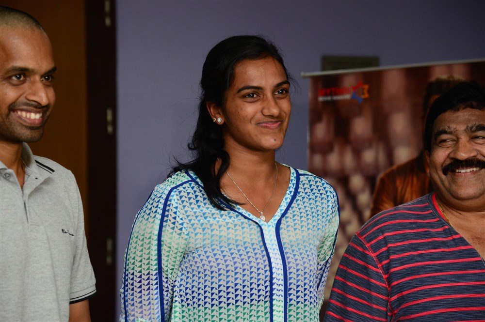RIO Olympics 2016 World Badminton Champion and Silver Medalist PV Sindhu with her Coach Pullela Gopichand watched NTR’s Janatha Garage film at Prasad Labs in Hyderabad. Producer Naveen Yerneni graced the event. Jr Ntr,Janatha Garage,PV Sindhu,Pullela Gopichand,PV Sindhu and Pullela Gopichand,NTR’s Janatha Garage,PV Sindhu watches Jr Ntr's Janatha Garage,Pullela Gopichand watches Jr Ntr's Janatha Garage,Silver Medalist PV Sindhu