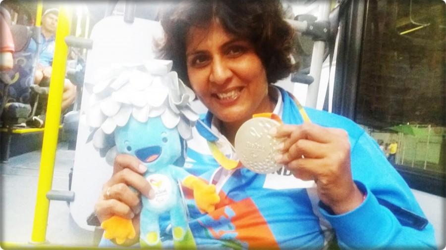 India's Deepa Malik bagged a silver medal in the women's shotput F53 event at the 2016 Rio Paralympics Games, clinching the silver with a personal best throw of 4.61 metres here on Monday. Rio Paralympics,Rio Paralympics 2016,2016 Rio Paralympics,Deepa Malik,Deepa Malik bags silver,Deepa Malik wins silver,Deepa Malik shotput,Paralympics Games,Rio Paralympics Games