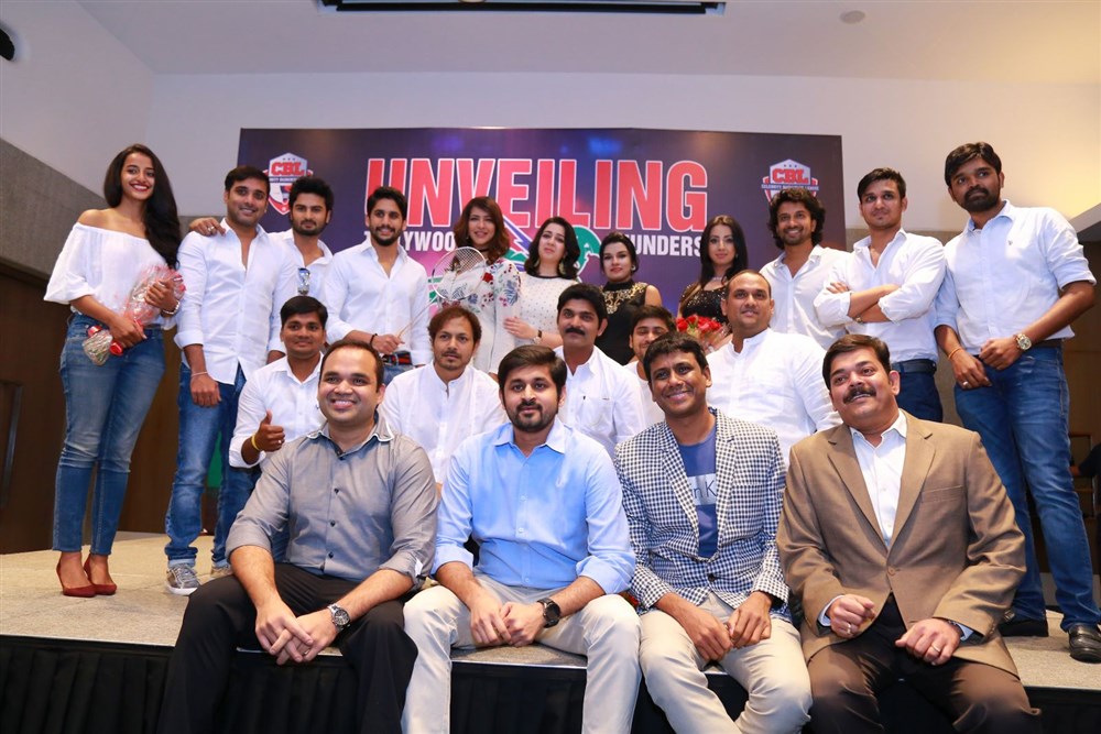 Tollywood Thunder – Celebrity Badminton League franchise launch event held at Hyderabad.Celebs like Naga Chaitanya, Charmi, Lakshmi Manchu, Sudheer Babu, Seerat Kapoor, Tarun, Tejaswini Madivada, Sanjana Galrani, Nandini Vijay, Apoorva Srinivasan, Hemachandran and others graced the event. Tollywood Thunder Franchise Launch,Tollywood Thunder Franchise,Naga Chaitanya,Charmi,Lakshmi Manchu,Sudheer Babu,Seerat Kapoor,Tarun,Tejaswini Madivada,Sanjana Galrani,Nandini Vijay,Apoorva Srinivasan,Tollywood Thunder Franchise Launch pics,Tollywood Thun