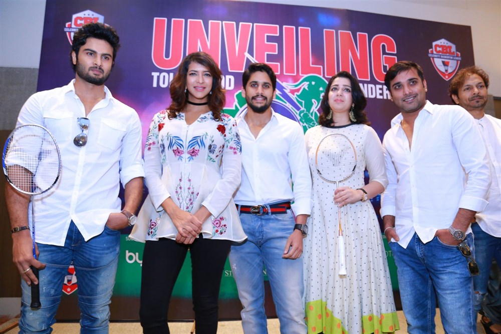 Tollywood Thunder – Celebrity Badminton League franchise launch event held at Hyderabad.Celebs like Naga Chaitanya, Charmi, Lakshmi Manchu, Sudheer Babu, Seerat Kapoor, Tarun, Tejaswini Madivada, Sanjana Galrani, Nandini Vijay, Apoorva Srinivasan, Hemachandran and others graced the event. Tollywood Thunder Franchise Launch,Tollywood Thunder Franchise,Naga Chaitanya,Charmi,Lakshmi Manchu,Sudheer Babu,Seerat Kapoor,Tarun,Tejaswini Madivada,Sanjana Galrani,Nandini Vijay,Apoorva Srinivasan,Tollywood Thunder Franchise Launch pics,Tollywood Thun