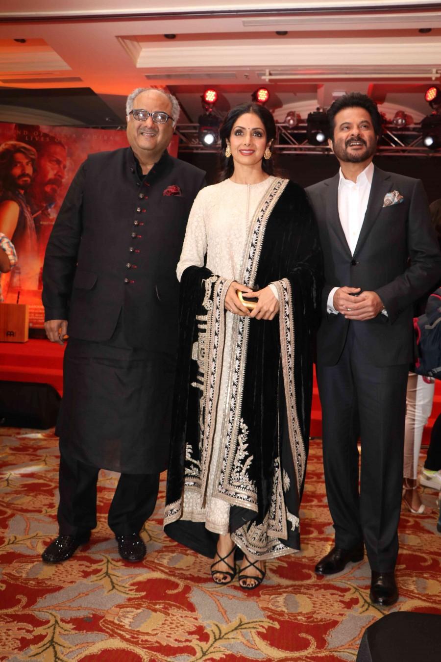 The music launch of Rakeysh Omprakash Mehra's, Anil Kapoor,Sanjay Kapoor,Sonam Kapoor,Boney Kapoor,Sridevi,Javed Akhtar,Tanvi Azim,Mirzya music launch,Mirzya music,Mirzya audio,Mirzya audio launch,Mirzya music launch pics,Mirzya music launch images,Mirzya music launch photos,Mirzya music launch stills