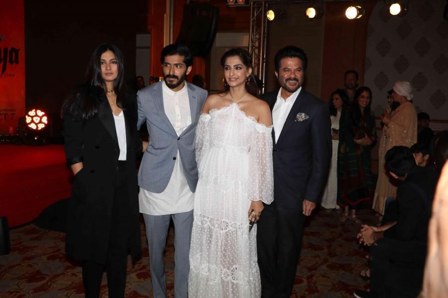 The music launch of Rakeysh Omprakash Mehra's, Anil Kapoor,Sanjay Kapoor,Sonam Kapoor,Boney Kapoor,Sridevi,Javed Akhtar,Tanvi Azim,Mirzya music launch,Mirzya music,Mirzya audio,Mirzya audio launch,Mirzya music launch pics,Mirzya music launch images,Mirzya music launch photos,Mirzya music launch stills