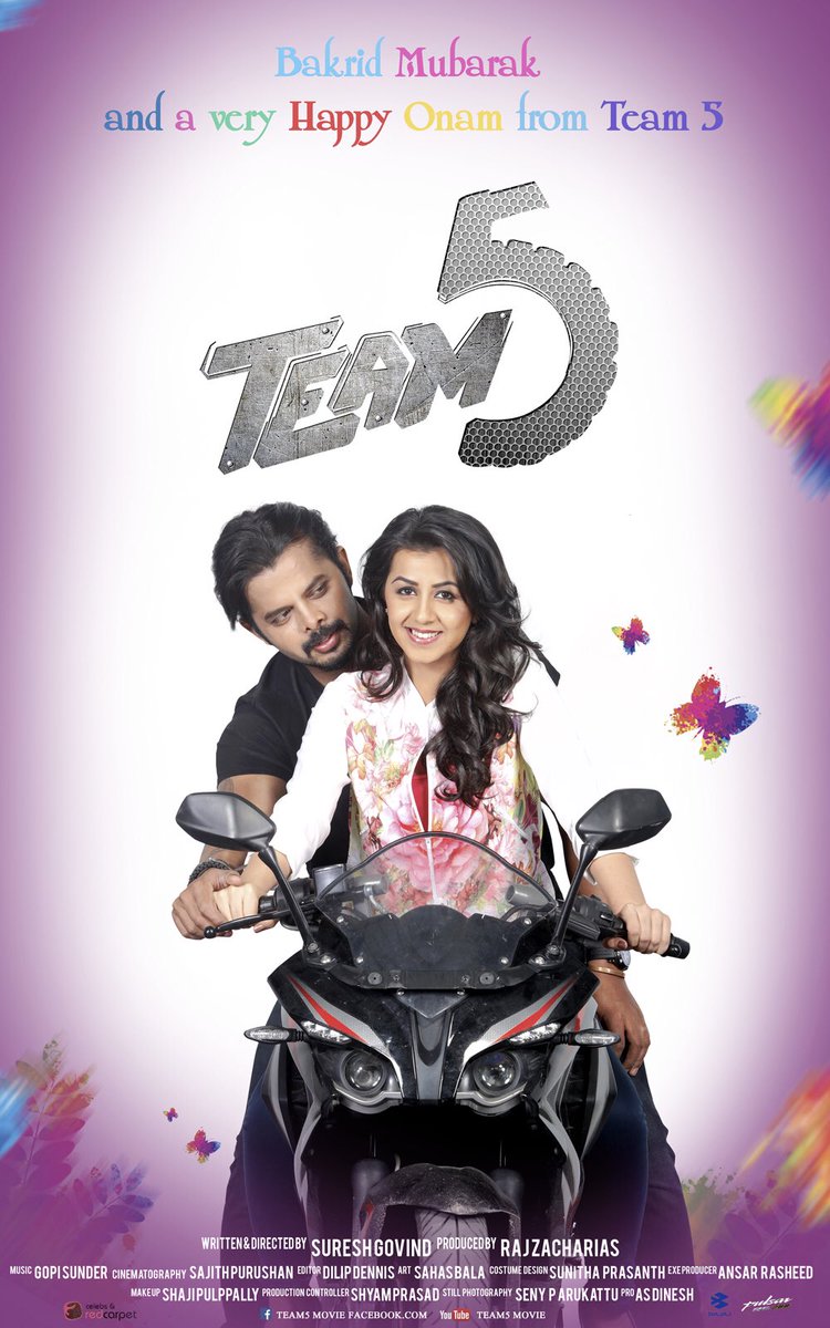 Team 5 is an upcoming Malayalam movie directed by Suresh Govind and Produced by Raj Zacharias. The film stars S Sreesanth, Actress Nikki Galrani, Makarand Deshpande in the lead role. The songs and background score for the film are composed by Gopi Sunder. Sreesanth,Nikki Galrani,Sreesanth and Nikki Galrani,S Sreesanth,Team 5 first look poster,Team 5 first look,Team 5 poster,Team 5,Team 5 movie,Team 5 movie pics,Team 5 movie images,Team 5 movie photos,sreesanth in team 5 movie,Team 5 movie stills,Team 5 mov