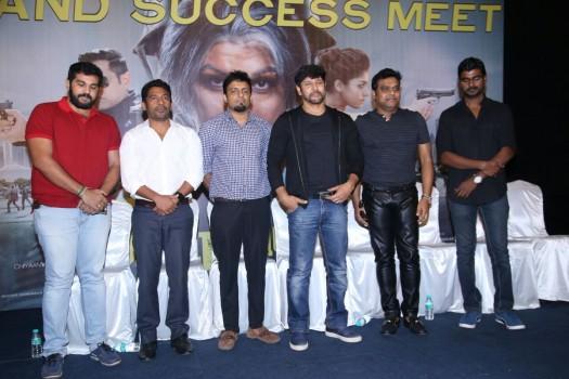 South Indian actor Chiyaan Vikram at Iru Mugan success meet.
