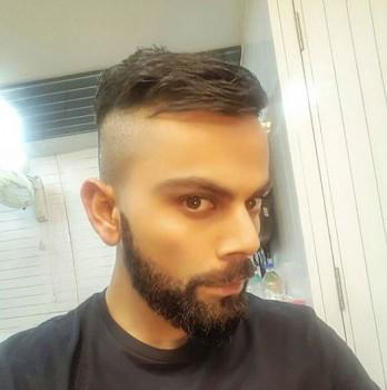 Indian cricket player Virat Kohli flaunts new hairstyle ahead of New Zealand series.