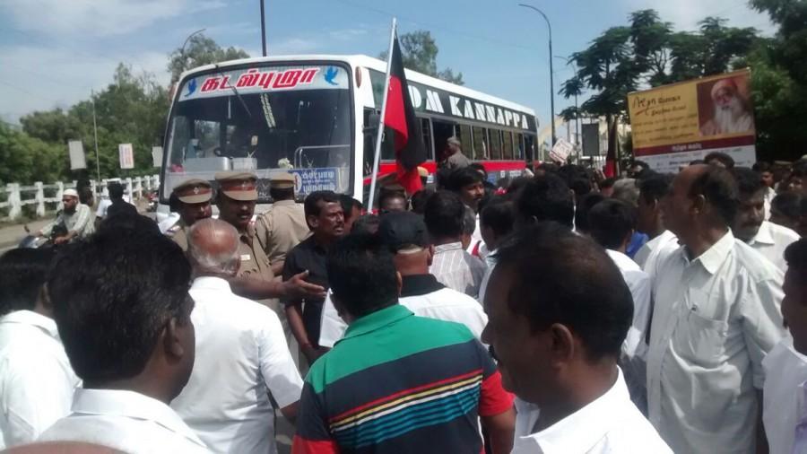 The shutdown strike called by various organisations representing farmers, traders, transporters and others began in Tamil Nadu on Friday with mixed results. Cauvery Water,Cauvery water dispute,cauvery water issue,cauvery water to tamil nadu,Shutdown in Tamil Nadu,Tamil Nadu,tamil nadu bandh sep 16,tamil nadu bandh,Tamil Nadu Bandh pics,Tamil Nadu Bandh images,Tamil Nadu Bandh photos,Tamil Nadu Bandh stills,Ta