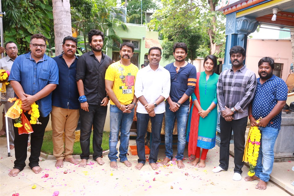 Udhayanidhi Stalin, Manjima Mohan's New movie launched under Lyca Productions No 9 in Chennai. Celebs like Udhayanidhi Stalin, Manjima Mohan, Director Gaurav Narayanan, Producer Raju Mahalingam, Arvind Singh, RK Suresh and others graced the event. Udhayanidhi Stalin,Manjima Mohan,Udhayanidhi Stalin and Manjima Mohan,Udhayanidhi Stalin new movie,Udhayanidhi Stalin new movie launch,Gaurav Narayanan,Raju Mahalingam,Arvind Singh,RK Suresh