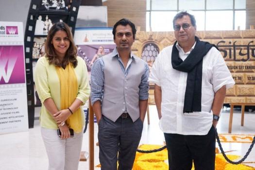 Nawazuddin Siddiqui interacted with the students of Whistling Woods International (WWI) as a part of the 5th Veda cultural hub.