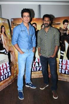 Bollywood actor Prabhu Deva and Sonu Sood promote Tutak Tutak Tutiya at JW Marriott.