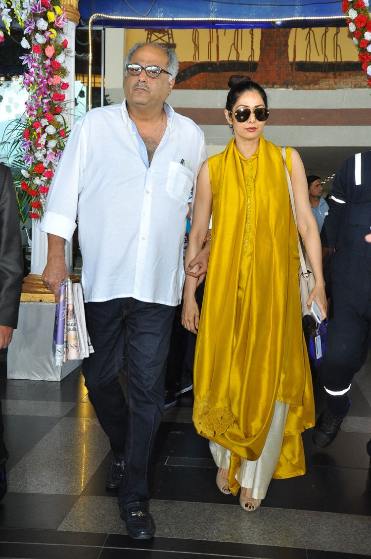 Celebs like Megastar Chiranjeevi, Boney Kapoor, Sridevi, Allu Sirish, Sunil, Raj Tarun, Ali and others snapped at Vizag Airport to attend Mohan Babu's 40 year Celebrations. Mohan Babu's Felicitation Ceremony,Mohan Babu Felicitation Ceremony,Mohan Babu,Mohan Babu 40 Celebrations,Mohan Babu 40 Years,Chiranjeevi,Boney Kapoor,Sridevi,Allu Sirish,Sunil,Ali,Megastar Chiranjeevi,MB40 Event,MB40,Raj Tarun