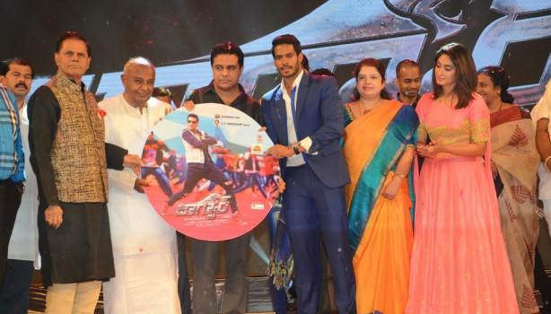 Telugu Movie Jaguar music launch held in Hyderabad. Celebs like Nikhil Kumar Gowda, Deepti Sati, HD Deve Gowda, Anitha Kumaraswamy, HD Kumaraswamy, PV Sindhu, Pullela Gopichand, Mahadev, Manoj Paramahamsa, S Thaman, Ruben, T Subbarami Reddy, KT Rama Rao, Jagapathi Babu, Brahmanandam, D Suresh Babu, KV Vijayendra Prasad, Suma, Raghu Babu, Tammareddy Bharadwaja, V. Chamundeswaranath, KL Damodar Prasad, C Kalyan, Ram Laxman, Vamsy, Ramajogayya Sastry, Chethan Kumar, Kolla Ashok Kumar and others graced the event.