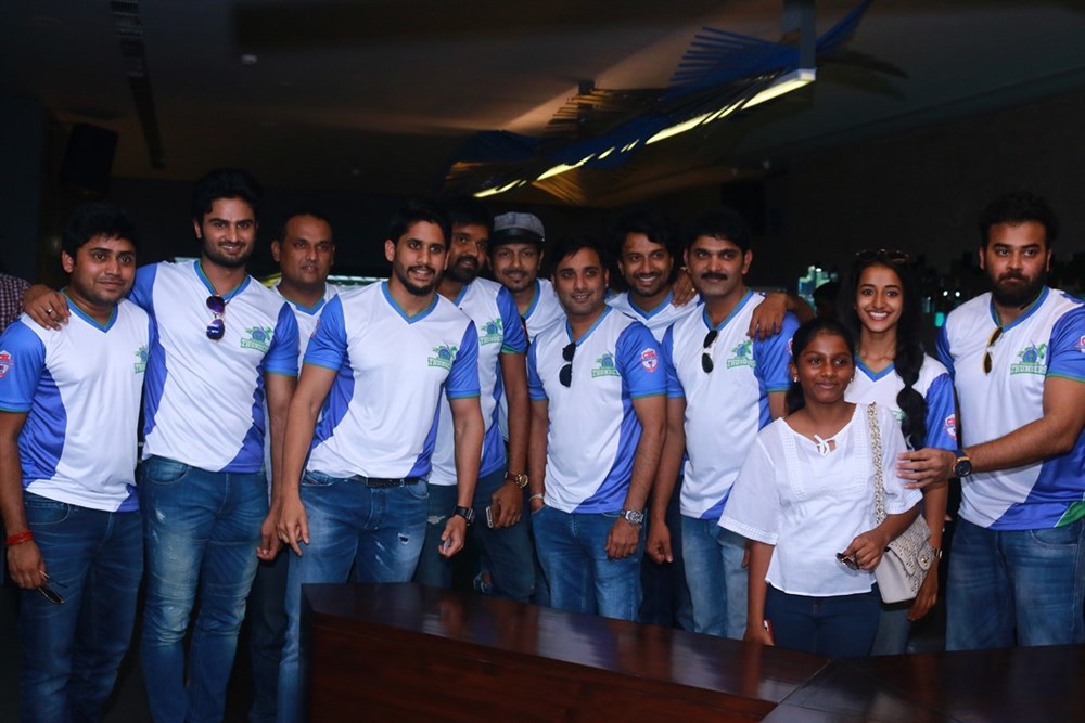 CBL (Celebrity Badminton League) Telugu Thunders Team Jersey Launch held in Chennai. Celebs like Naga Chaitanya, Sanjana Galrani, Tarun, Apoorva Srinivasan, Seerat Kapoor, Hemachandran Nandini Vijay and others graced the press meet. CBL Telugu Thunders Team Jersey,CBL Telugu Thunders,Telugu Thunders,Naga Chaitanya,Sanjana Galrani,Tarun,Apoorva Srinivasan,Seerat Kapoor,CBL Jersey Launch,CBL Jersey Launch pics,CBL Jersey Launch images,CBL Jersey Launch photos,CBL Jersey Launch stills,C