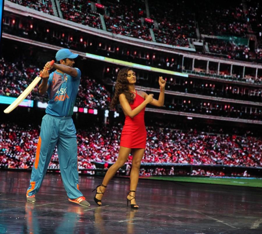Bollywood actor Sushant Singh Rajput promotes 'M.S. Dhoni: The Untold Story' on the sets of 'Dance+'. Sushant Singh Rajput,Sushant Singh,M.S. Dhoni: The Untold Story,M.S. Dhoni: The Untold Story promotions,M.S. Dhoni: The Untold Story on Dance+,Dance+,Dance+ on the sets